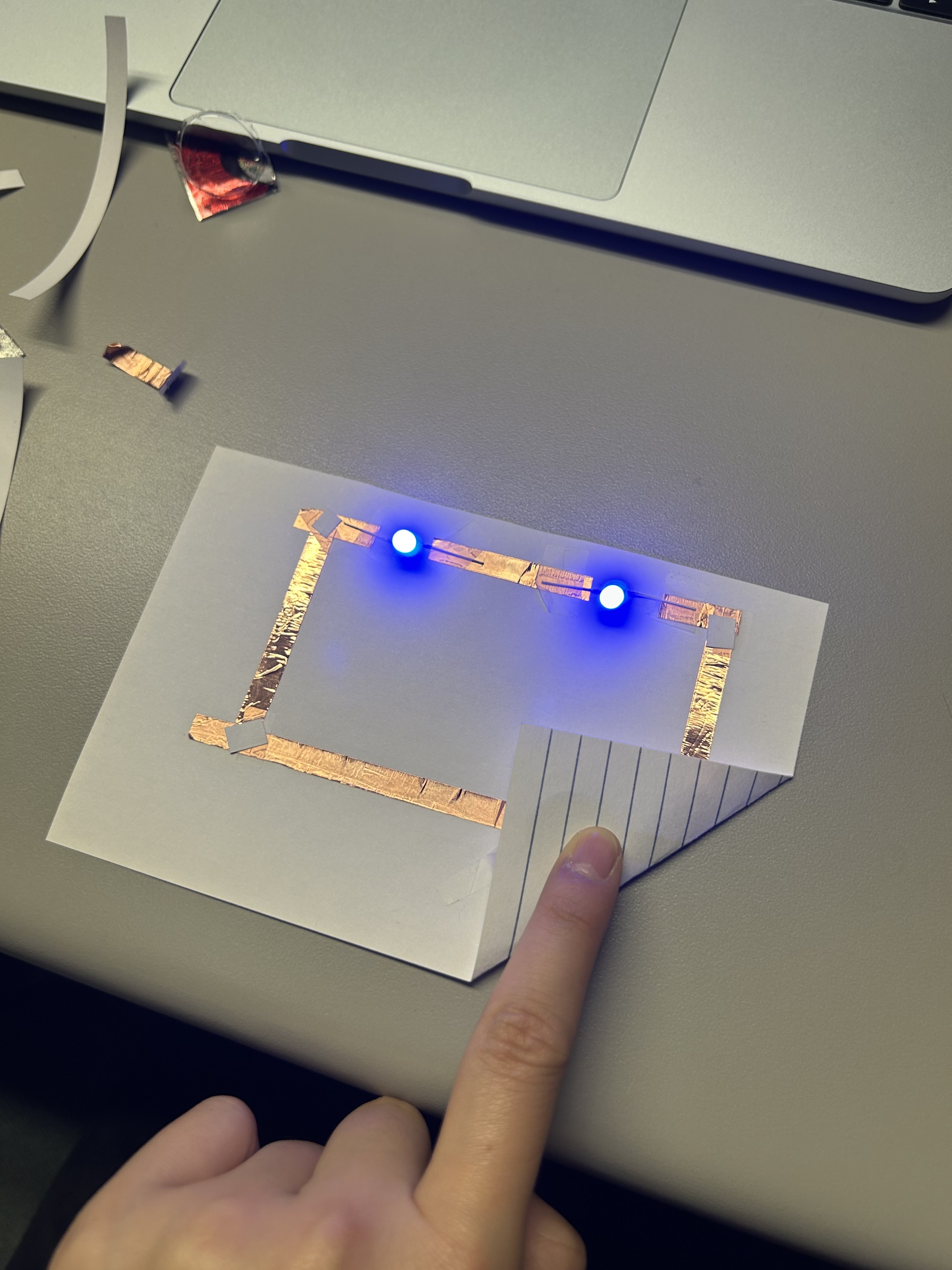 After getting feedback from my professor, I found out for this one you needed both batteries to power the light because one alone was not powerful enough, and it worked.