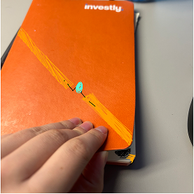 When the book opens the light will be turned off.