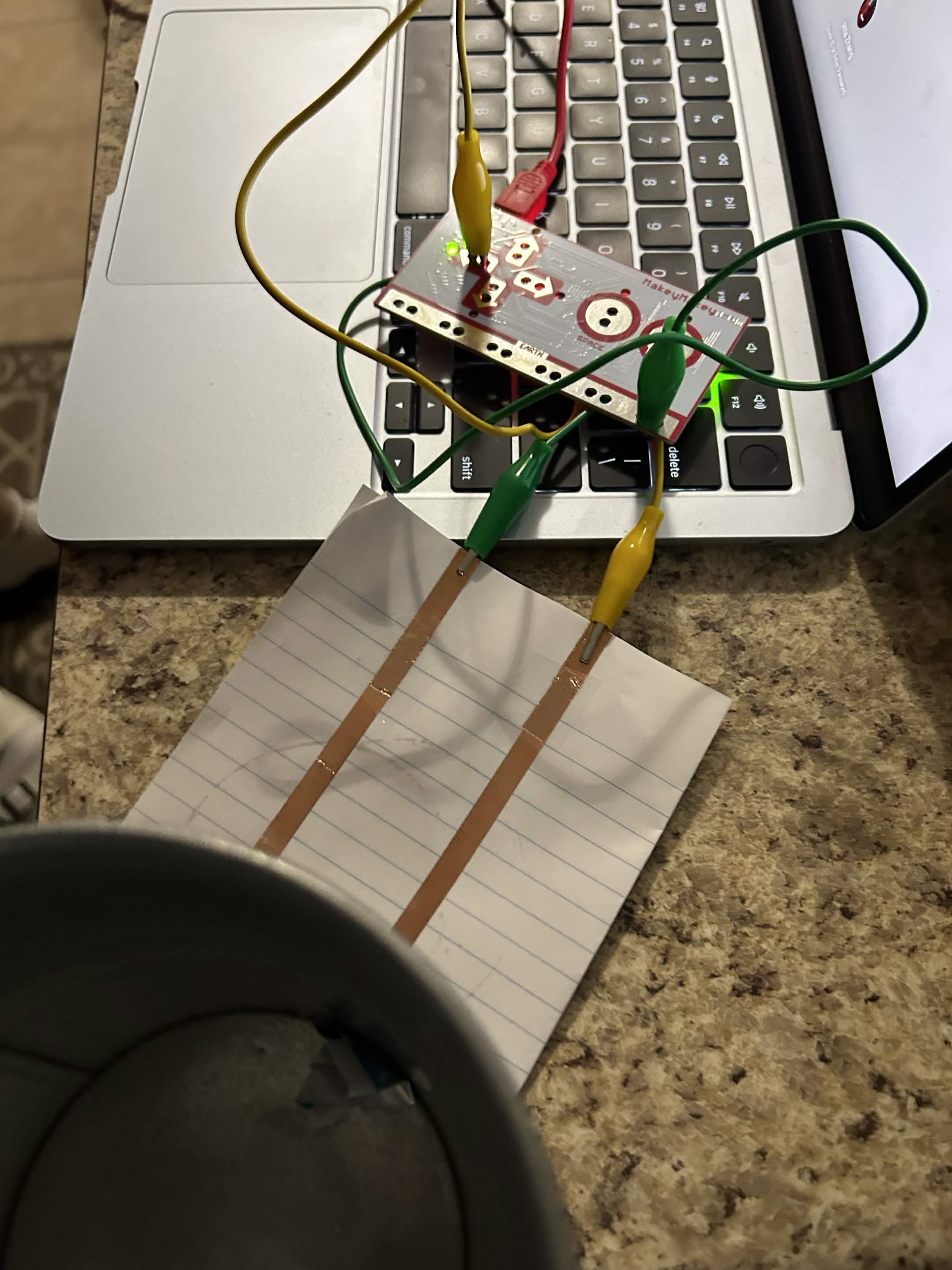 I closed the circuit with a metal bucket.