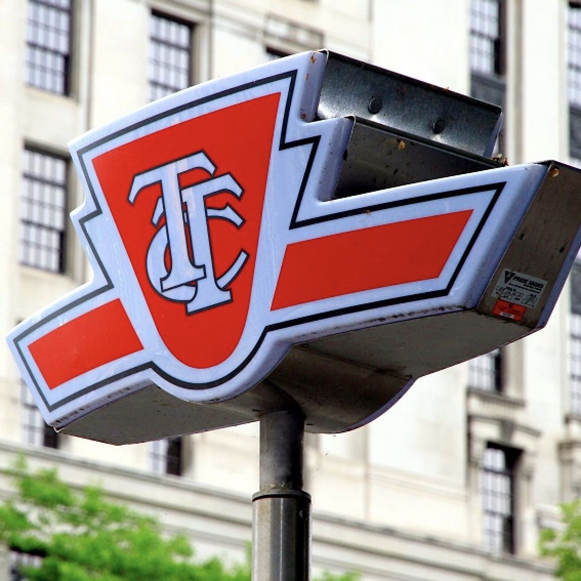 The TTC signage.