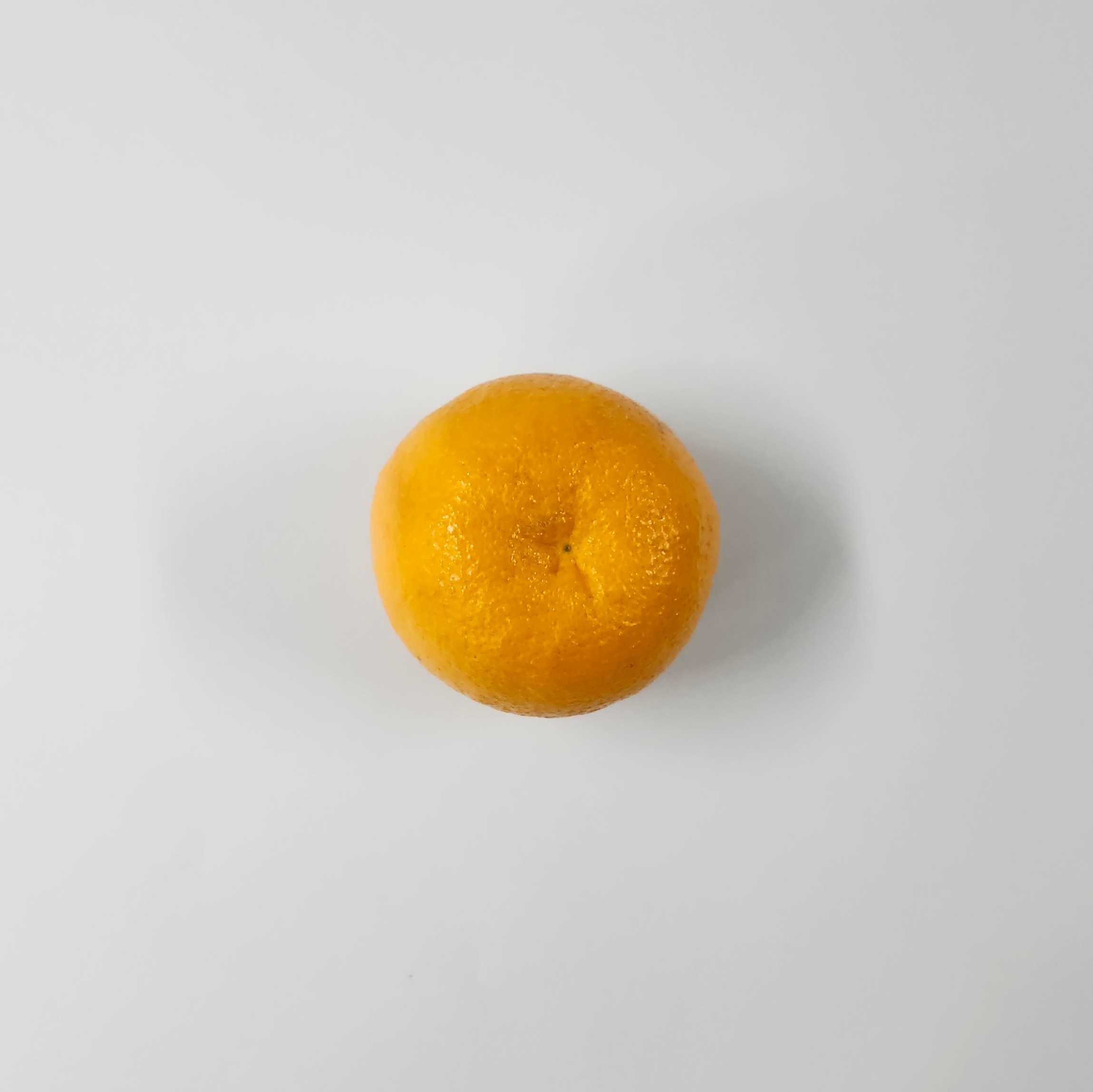This is the bottom side of my orange, which represents a sphere, one of my simple items.